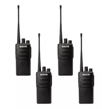 4 Radios Uhf Pro1000 16 Canales Compatibles Kenwood Motorola