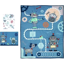 Bedtime Originals Robbie Robot Juego De Cama De Cuna De 3 Pi