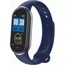 Reloj Inteligente M8 Deportes Fitness Presion Arterial 2023 Color De La Caja Blanco Color De La Malla Azul