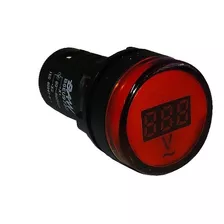 Mini Voltimetro Digital Ø29mm 80-500vac Circular Rojo