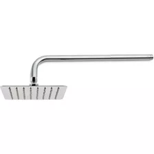 Ducha Gigante 20cm Sistema Antisarro Con Barral 42cm Acero Inox