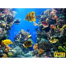  Adesivo Decorativo Fundo Do Mar 5,0 X 10,0 Metros - Fdm 03