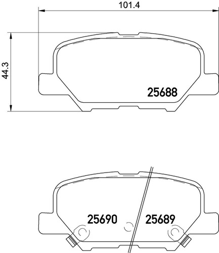 Balatas Traseras / Mazda 3 Gs 2014 A 2016 Semimetlica Foto 2