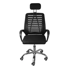 Cadeira De Escritório Tech Imports Executiva Presidente Cadeira Executiva Nr-17 Ergonômica Preta Com Estofado De Mesh