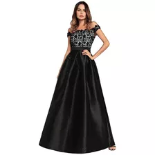 Vestido Negro De Fiesta / Vestido Elegante De Ncohe