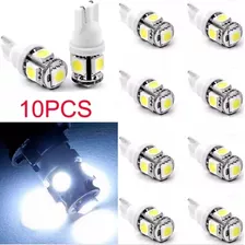 10piezas Foco Led T10 Pellizco Automotriz Lote 