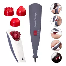 Massageador Elétrico Profissional Muscular + 3 Ponteiras