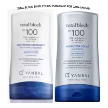 Protector Solar 100spf, Total Block Yanbal, Rostro Y Cuerpo 