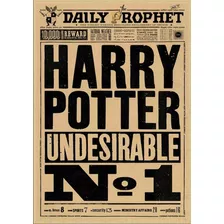 Poster Indeseable No. 1 Periódico Harry Potter Daily Prophet