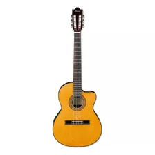 Guitarra Electroacústica Ibanez Classical Ga5tce Para Diestros Amber High Gloss Brillante