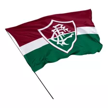 Bandeira Do Fluminense 1,50m X 1m Fu01 Com Bastão