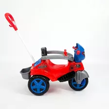 Motoca Infantil Motinha Com Empurrador Criança Spider