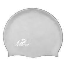 Touca De Natação Colorida Silicone Lisa Hammerhead Cor Prata Desenho Do Tecido Liso Tamanho U