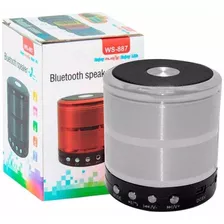 Caixinha De Som Usb Portátil Com Bluetooth Entrada P2 Prata