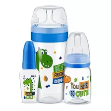 Lillo Magia Kit Evolution 3 Peças Azul Dinossauro 50/120/300ml