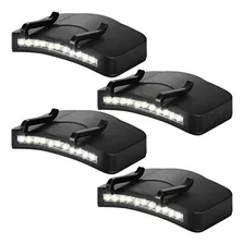 4 Piezas Luz De Clip Para Sombrero 11 Led Faros Con Clip Gir