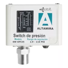 Interruptor Swich De Presión Kpi Alta Presión Altamira 2.9-116 Psi Conexión 1/4 Rosca Npt Hembra Sw-kpi35