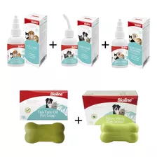 Kit Cuida Mascota Cuerpo Completo Jabón, Limpiador - Bioline