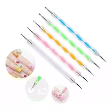 Set X5u Dotting Punzones Bolillos Deco Uñas Nail Art