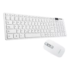 Kit Teclado E Mouse Sem Fio 2.4ghz 1600 Dpi Exbom Bk-s1000