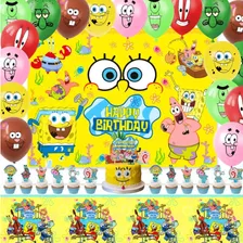 Globos De Cumpleaños Decoración Kit De Fiesta *bob Esponja*