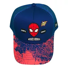 Gorra Gorro Visera Con Red Marvel Hombre Araña Premium 55cm