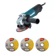 Mini Esmerilhadeira 840w Angular 127v Makita + Discos Brinde