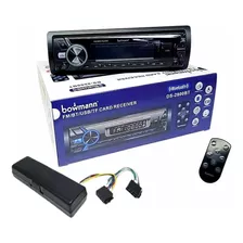 Auto Radio 1 Din Mp3 Bluetooth Bowmann Desmontable 7 Colores