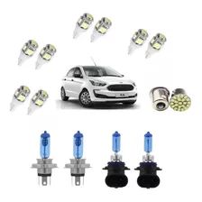 Kit Lampada Super Branca Novo Ford Ka 2015 2016 2017 + Led 