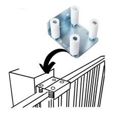 Guia Para Portão 4 X 1 30mm X 35mm Com Roletes - Reforçado 