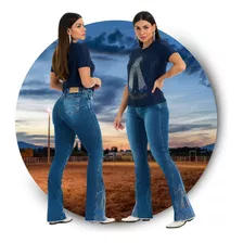 Calça Jeans Buphallos Feminina Country Para Rodeio Barretos