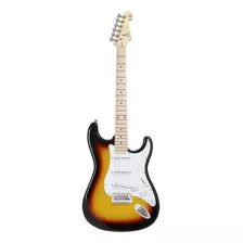 Guitarra Elétrica Sx Sem1 Strat Sunburst Com Estojo, Material Maple Fingerboard, Orientação À Direita