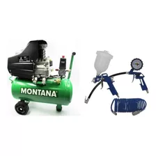 Compresor De Aire 50 Lts 2hp Montana En Kit Trader