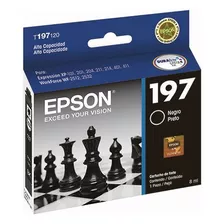 Cartucho De Tinta Original Epson T197 Preto Alta Capacidade