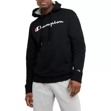 Hoodie Sudadera Champion Original Hombre Deportiva Negro