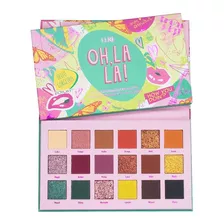 Paleta De 18 Sombras Mate Y Satinadas Oh La La, Lure Color De La Sombra Oh La La