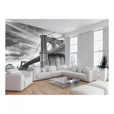 Papel De Parede Cidade Ponte Prédios New York 7,5m² Ncd289