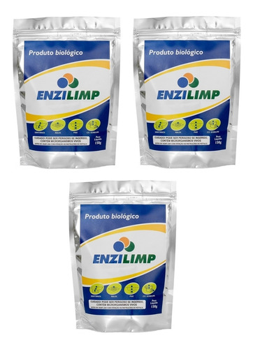 Kit3pcs-enzilimp Bactérias Limpa Caixa Gordura Fossa Ralo150