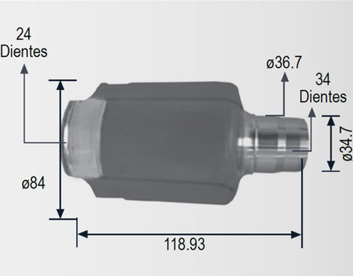 Espiga L/caja Chevrolet Captiva 2.4l 2008-2013 Der Izq Foto 2