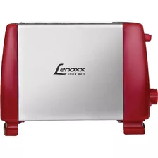 Torradeira Inox Red Fast Ptr203 Vermelha Lenoxx 220v Cor Vermelho