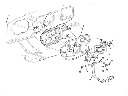 Interruptor Pedal Stop Pontiac Solstice 1.8l L4 2009 Foto 3