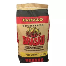 Carvão 10 Kg Vegetal Churrasco Eucalipto 100% Ecologico A.