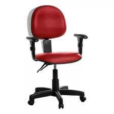 Cadeira Ergonômica Executiva Com Braço Rv: Vermelho