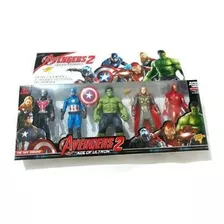 Kit Bonecos Vingadores Heróis - 5 Bonecos 15 Cm Articulados