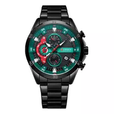 Reloj De Cuarzo De Acero Inoxidable Curren 8402 For Hombre