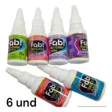 6 Corante Gel Alimentício Universal Neocolor 25g - Fab