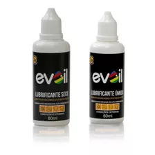 Kit 2 Ceras Para Corrente De Bike Seco E Úmido Evoil 60ml