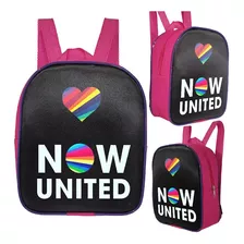 Lancheira Termica Escolar Now United Pink Premium