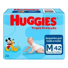 Fralda Huggies Disney Baby Tripla Proteção M 42 Unidades