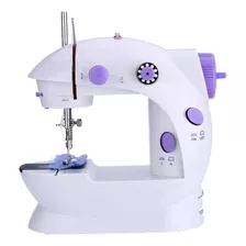 Máquina De Coser Recta Mini Blanca Y Violeta Accesorios Mini